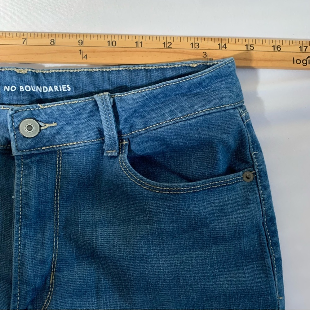 WOMENS SIZE 11 NO BOUNDARIES BLUE JEANS SKINNY STRETCH CASUAL COMFORT‎ - Picture 8 of 9